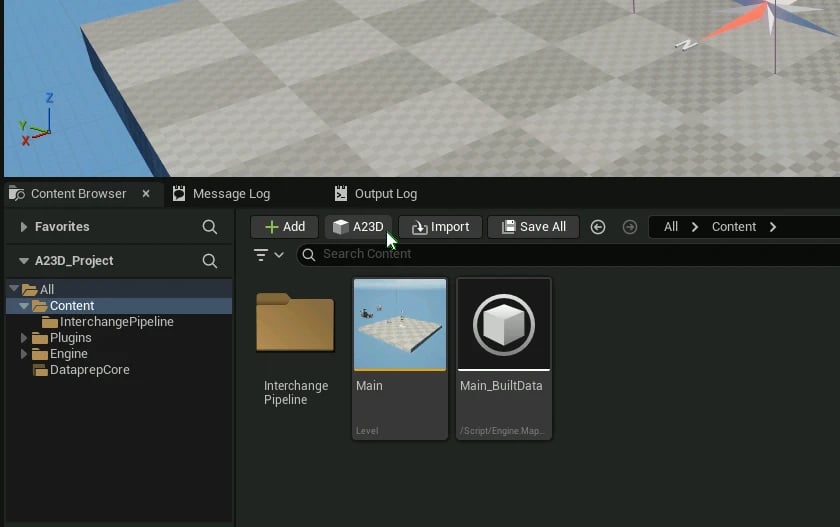 How to use the A23D Asset Importer Plugin for Unreal Engine - A23D