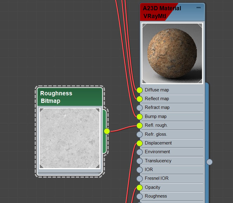 Roughness map setup in 3Ds Max for PBR Texture - A23D
