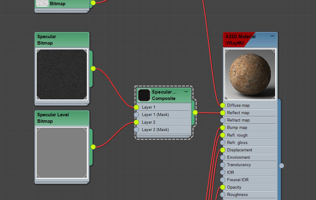 Specular Color and Level setup in 3Ds Max for PBR Texture - A23D