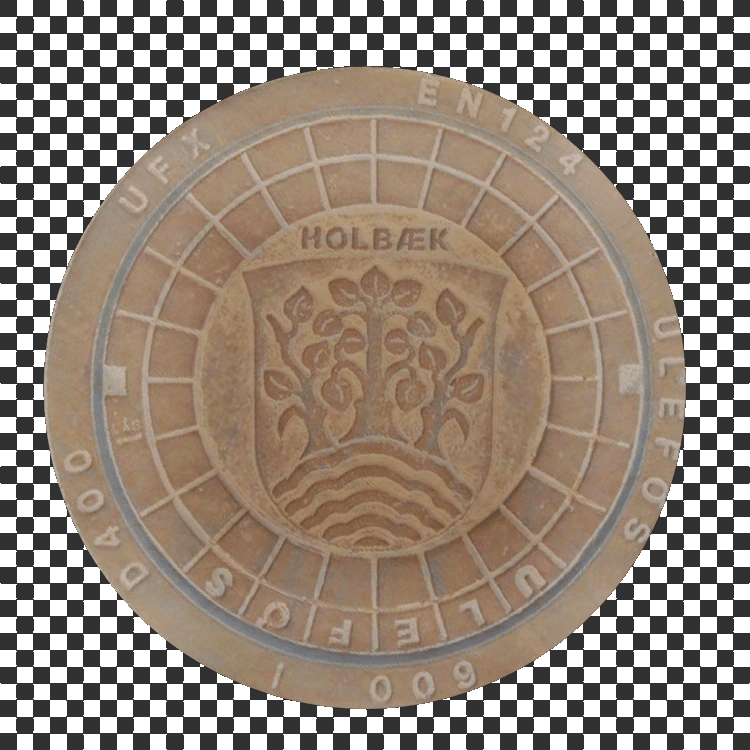 Manhole Cover Decal - A23D