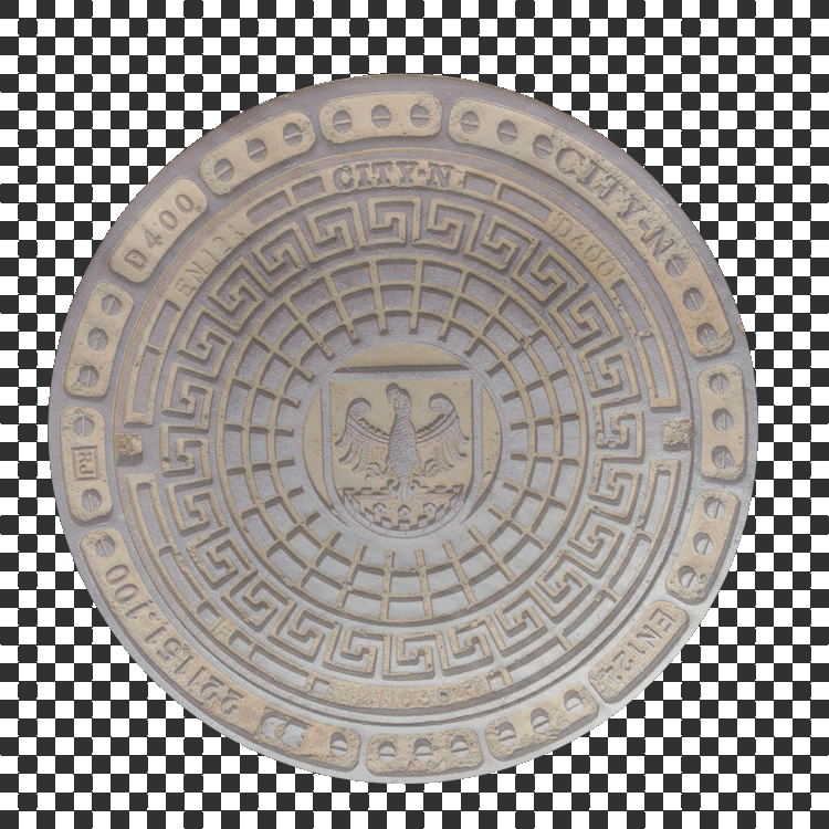 Manhole Cover Decal - A23D