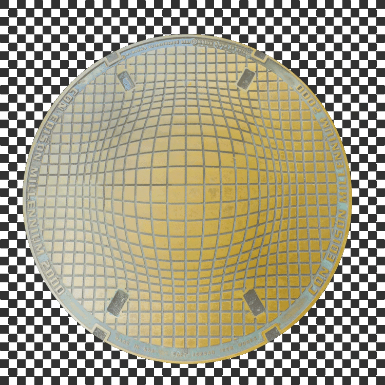 Manhole Cover Decal - A23D