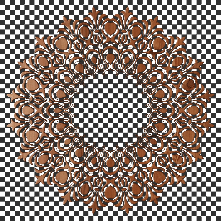 Wood Carving Decal - A23D