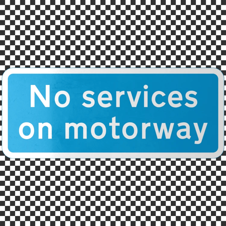 No Services Sign Decal - A23D