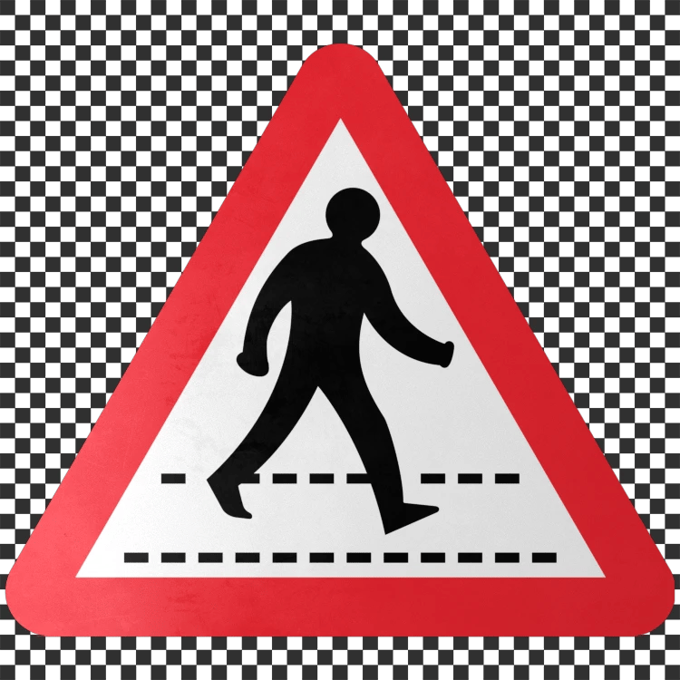 Pedestrian Crossing Decal - A23D