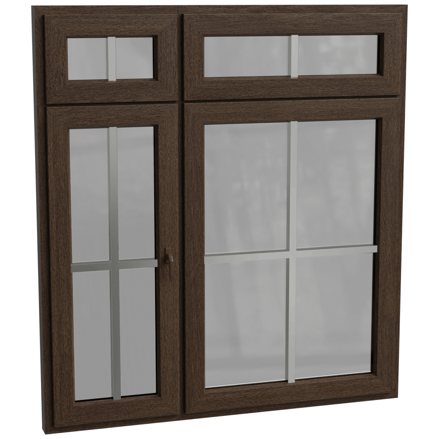 Glass Door Window 3D Model - A23D