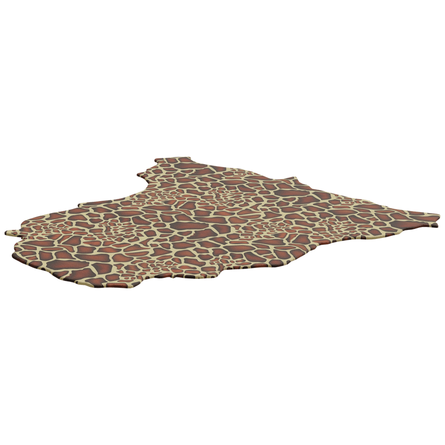 Animal Print Rug 3D Model - A23D
