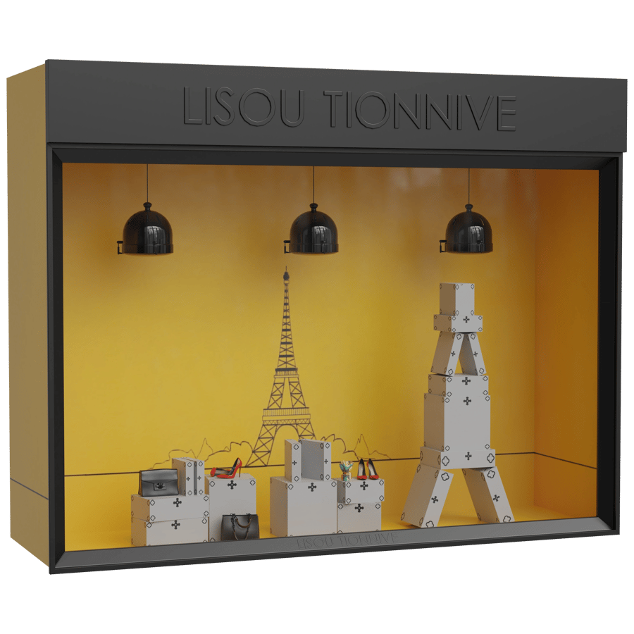 Commercial Store Window Display 3D Model - A23D