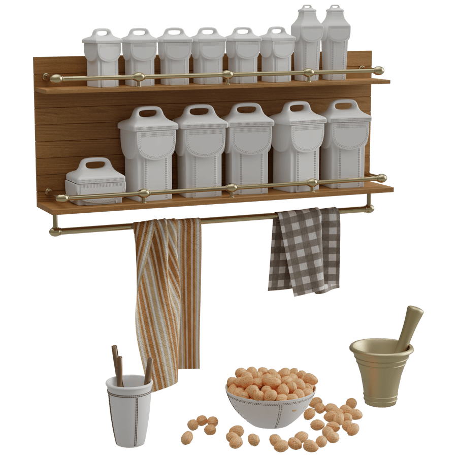 Kitchen Accessories 3D Model - A23D