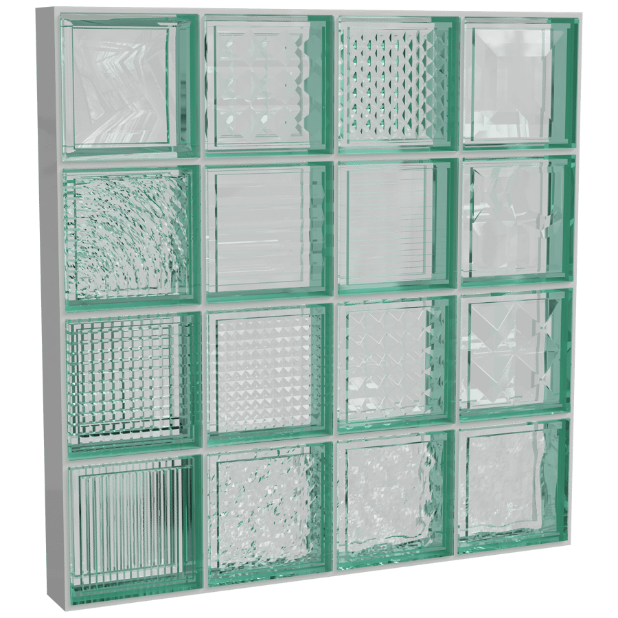 Glass Blocks Partition 3D Model - A23D