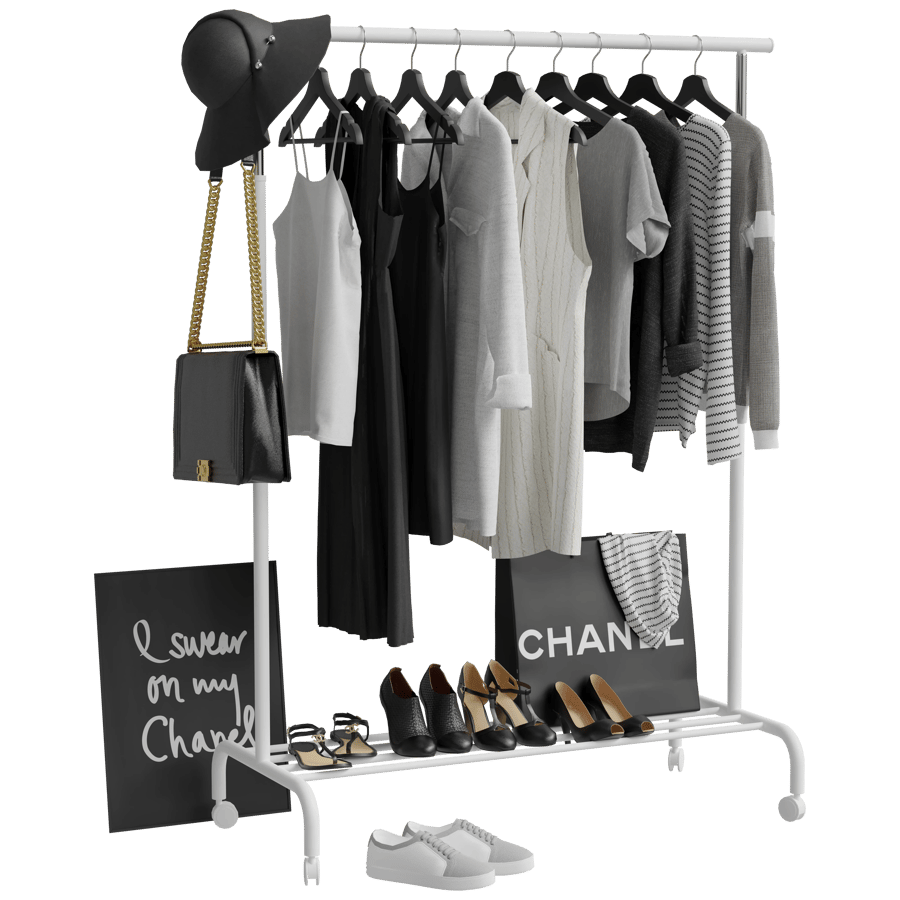 Clothes Rack 3D Model - A23D