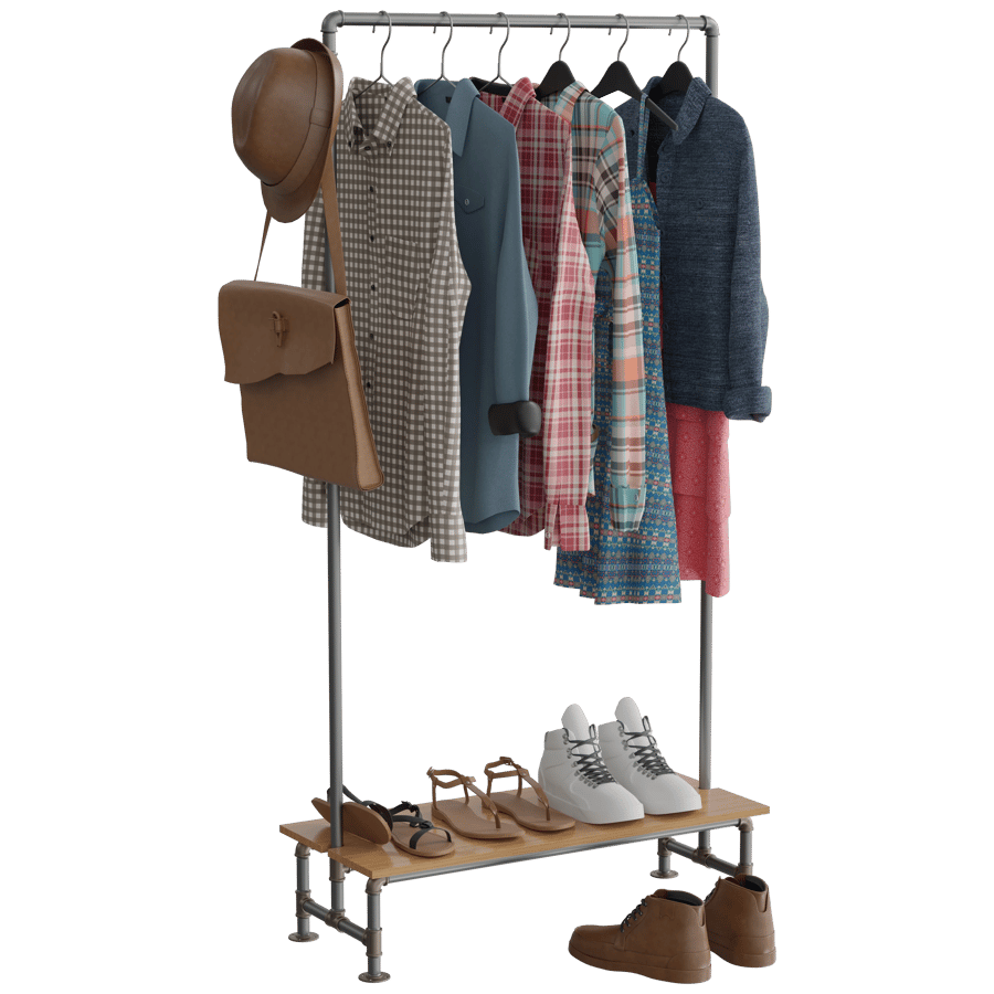 Clothes Rack 3D Model - A23D
