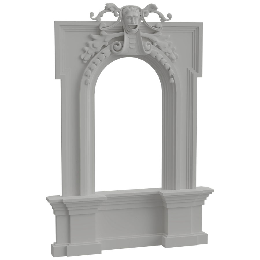 Ornamental Window 3D Model - A23D