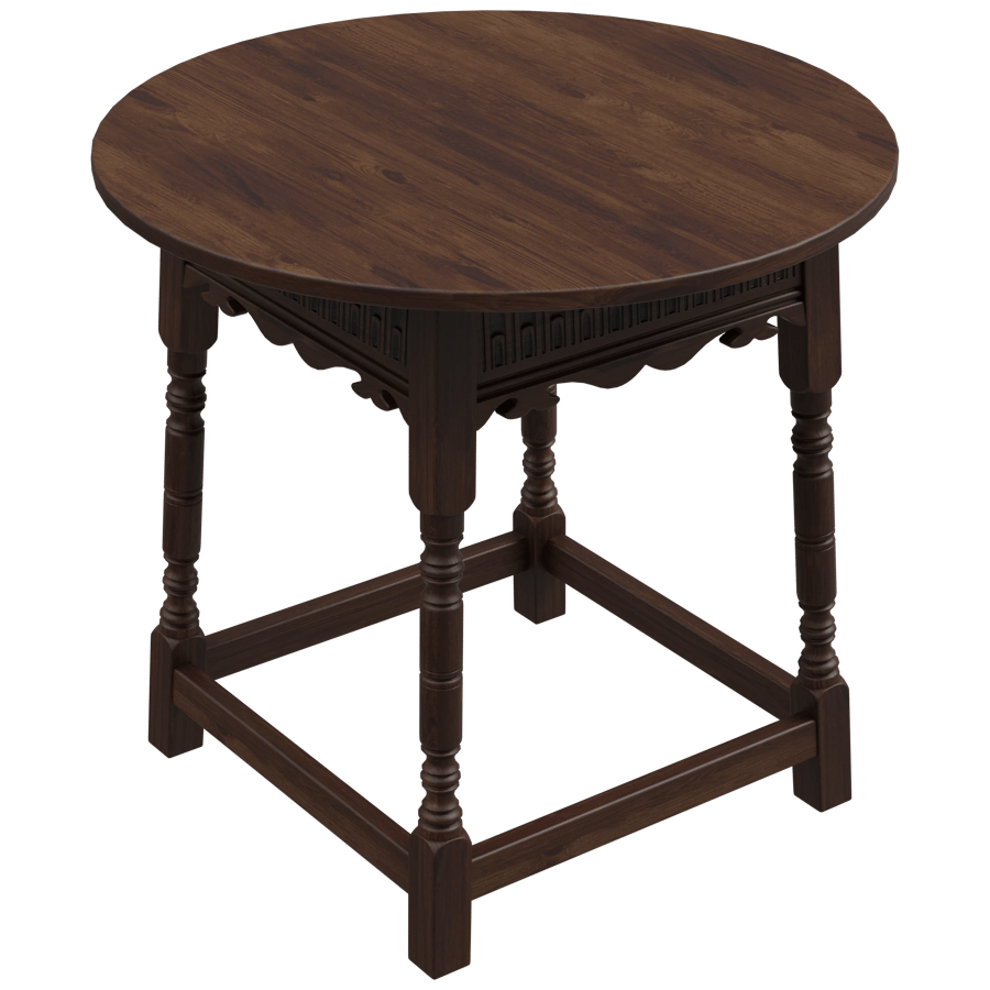 Round Table 3D Model - A23D