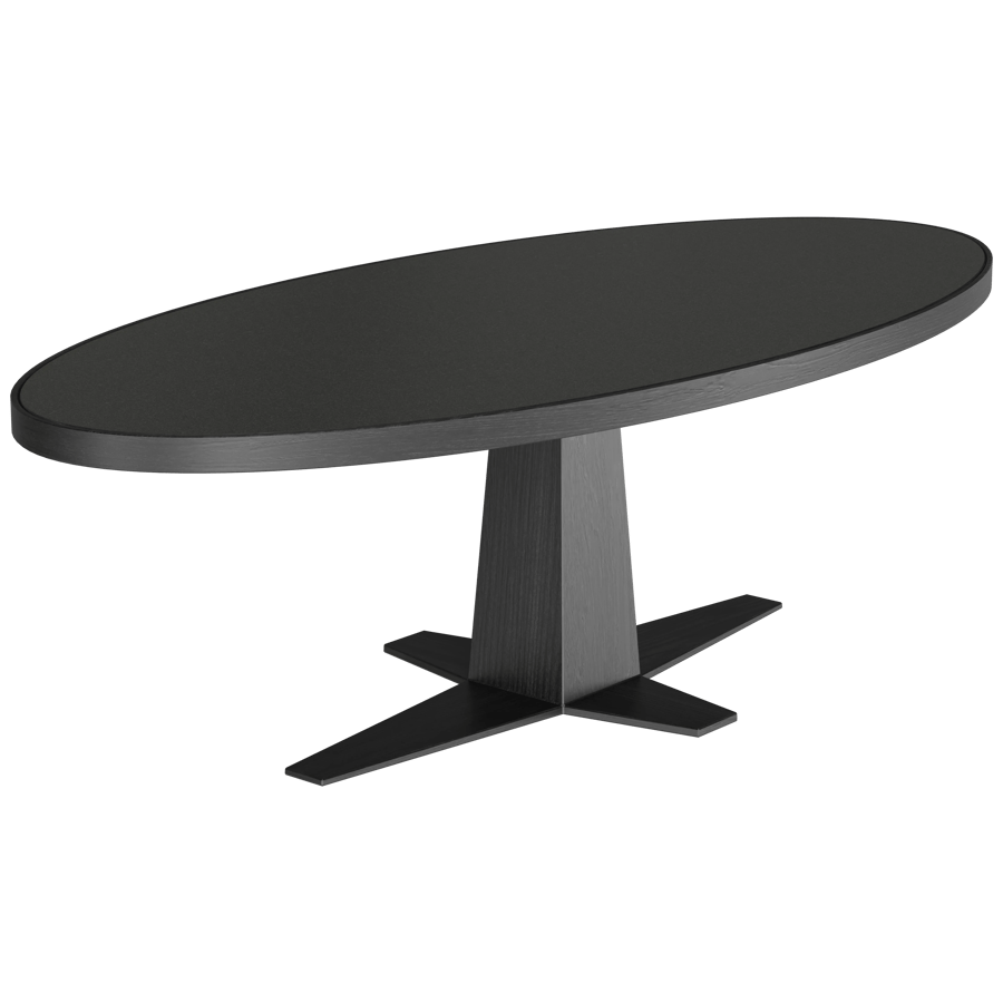 Oval Dining Table 3D Model - A23D