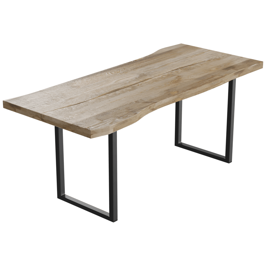Wooden Rectangular Table 3D Model - A23D