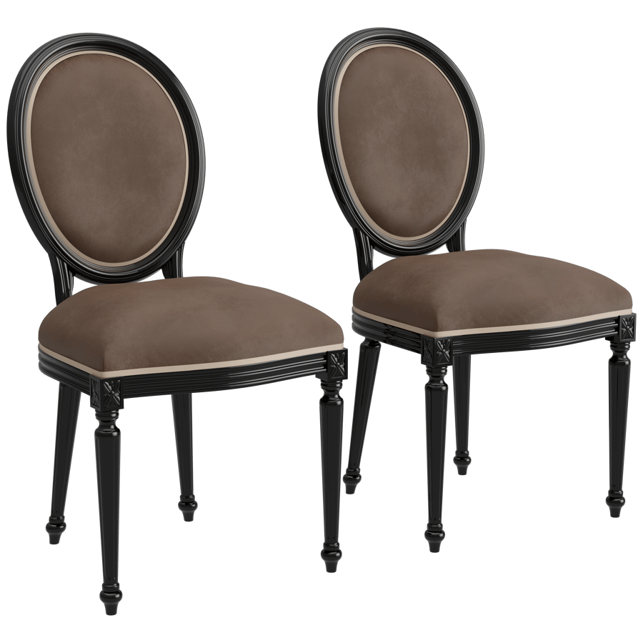 Oval Back Chair 3D Model - A23D