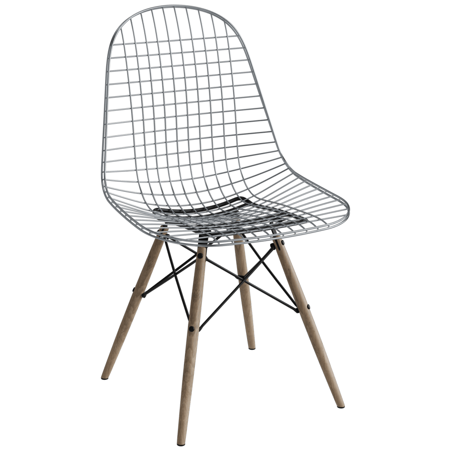 Wire Chair 3D Model - A23D