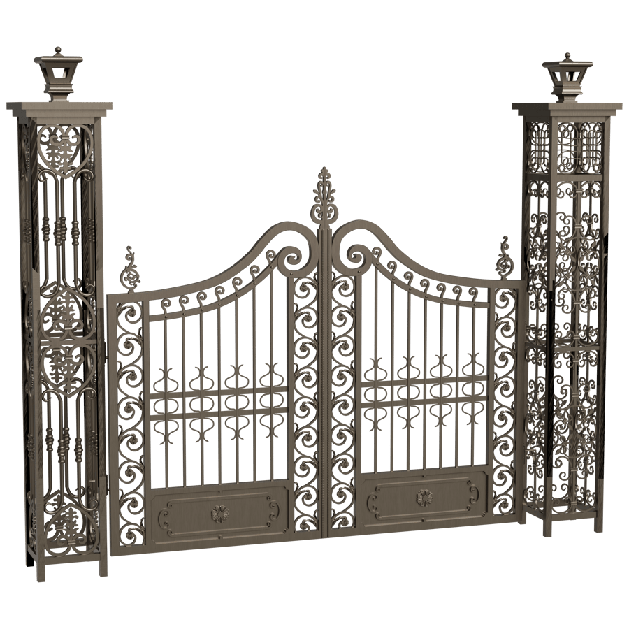 Metal Gate 3D Model - A23D