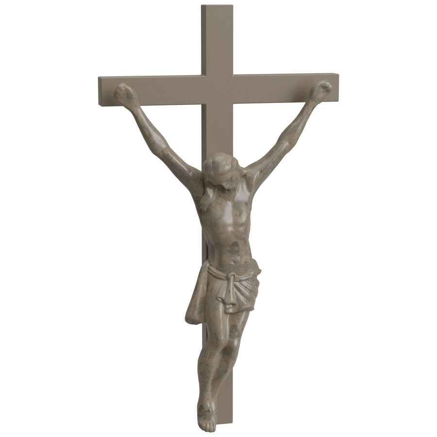 Crucifixion Sculpture 3D Model - A23D