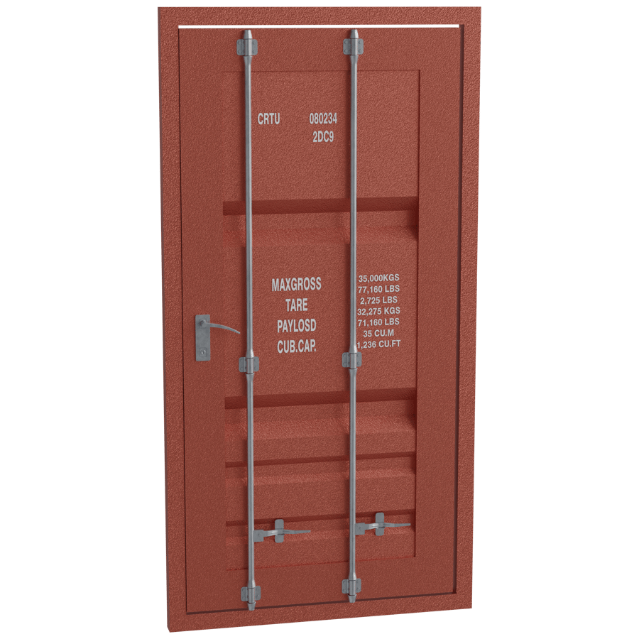 Container Door 3D Model - A23D