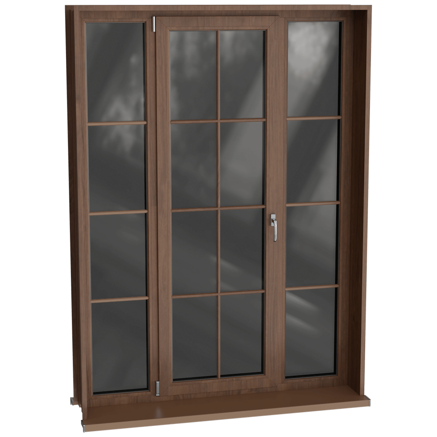 Wooden Window 3D Model - A23D