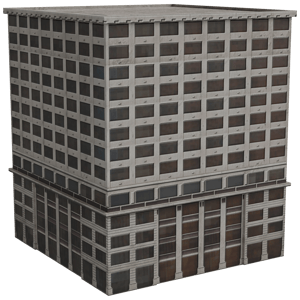 Building Texture 3d Modern High Rise Condo Building 3D Model Blender