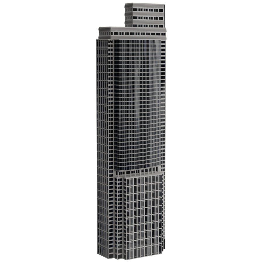 High Rise Building 3D Model - A23D