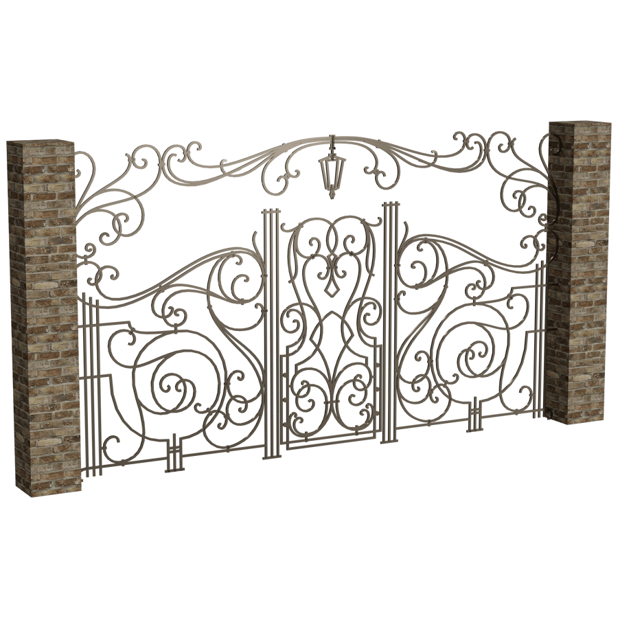 Metal Gate 3D Model - A23D