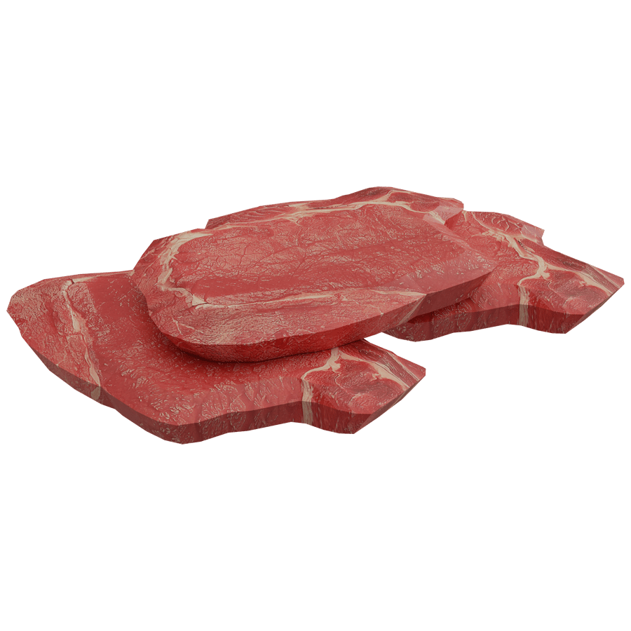 Raw Steak 3D Model - A23D