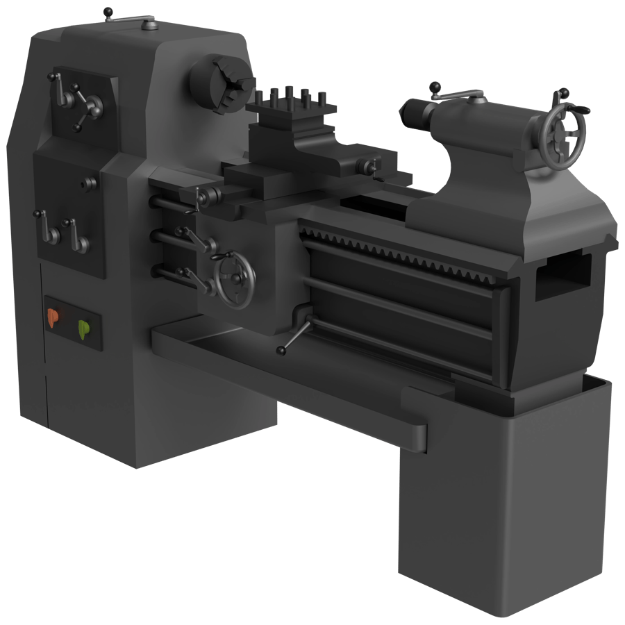 Industrial Machine 3D Model - A23D