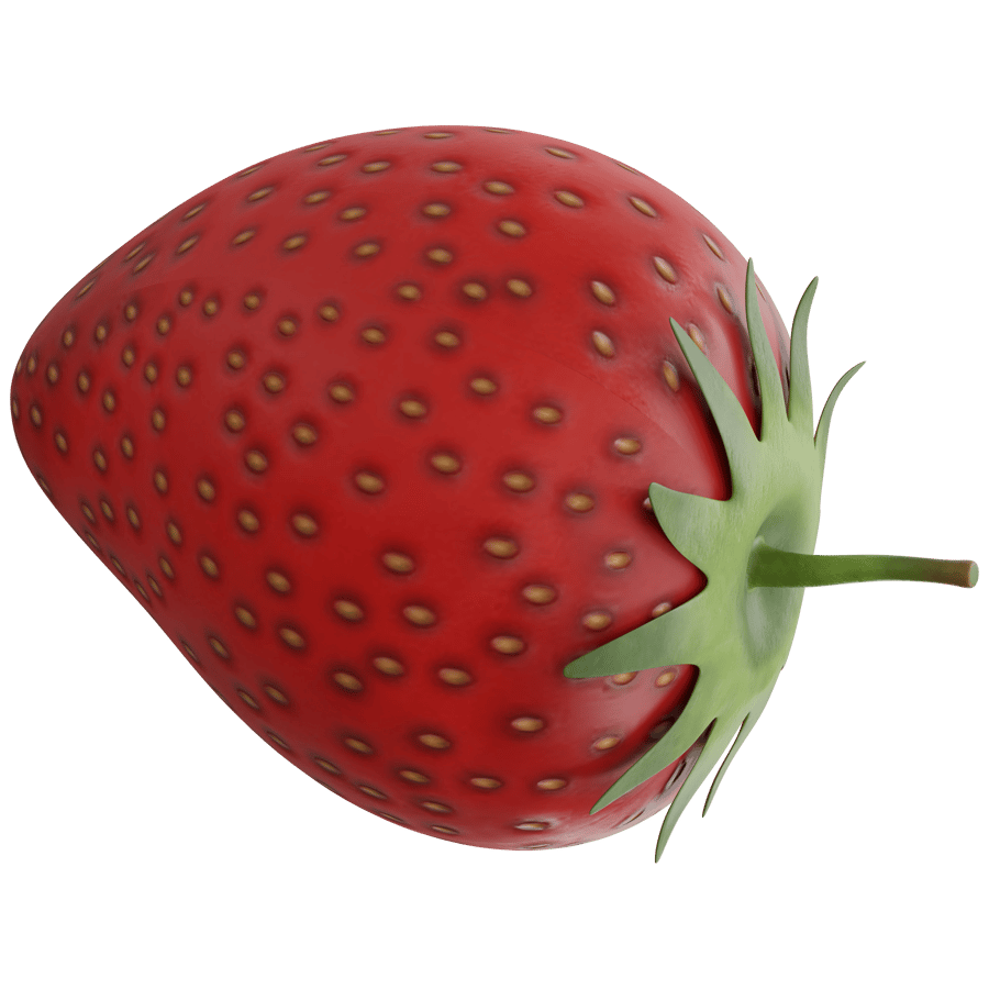 Strawberry 3D Model - A23D