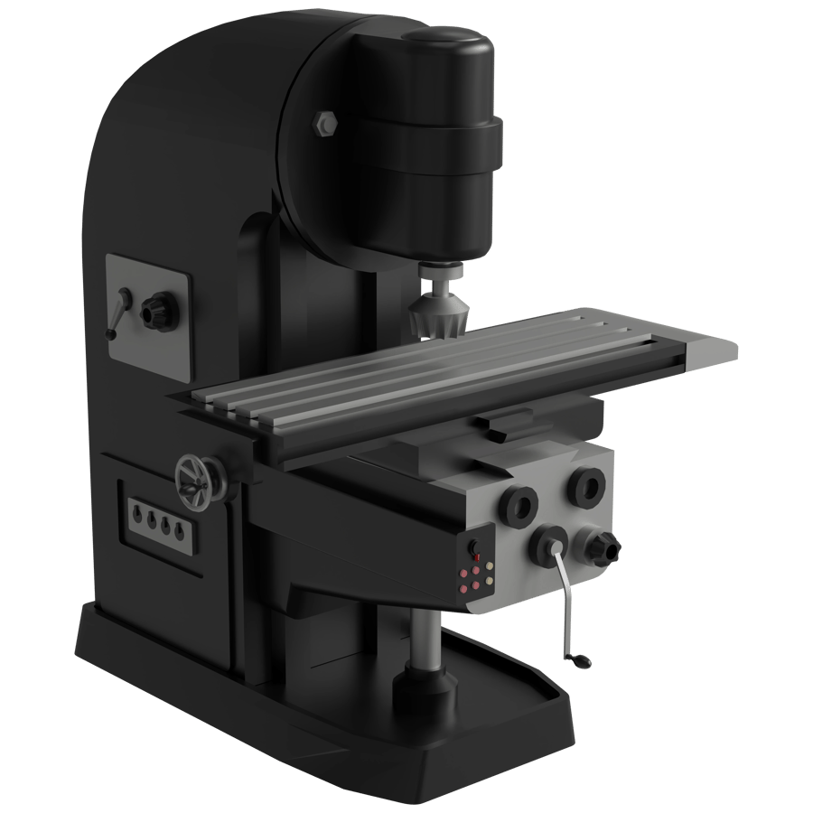 Industrial Machine 3D Model - A23D