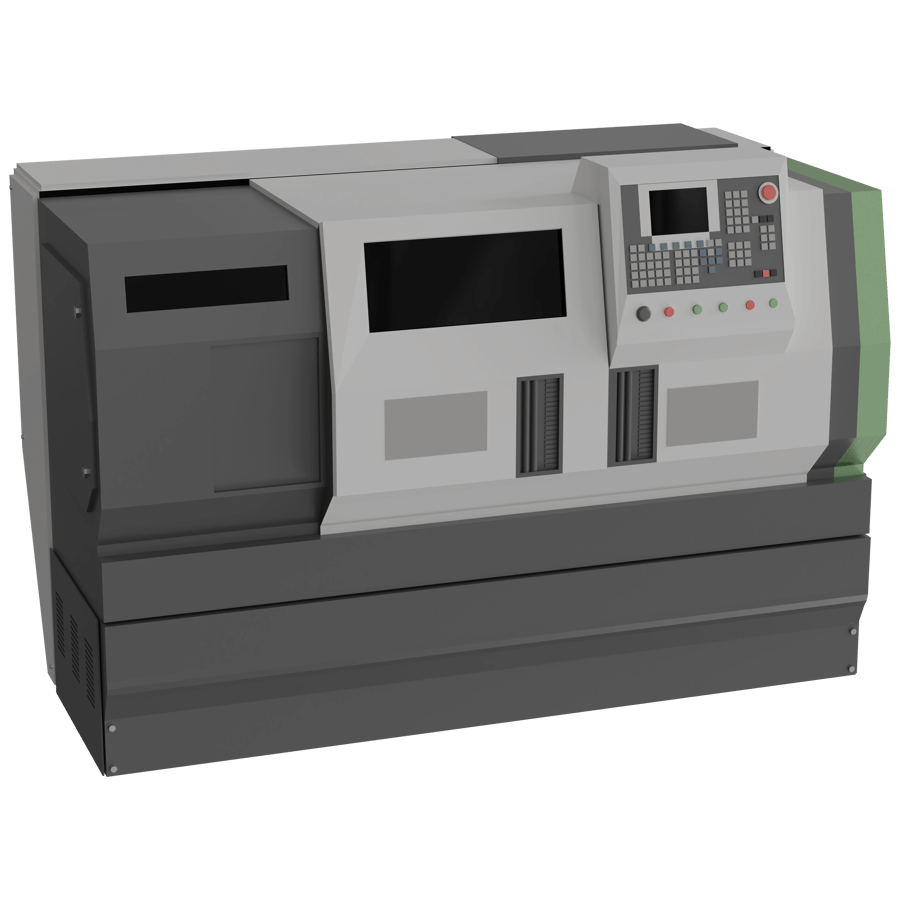 Industrial Machine 3D Model - A23D