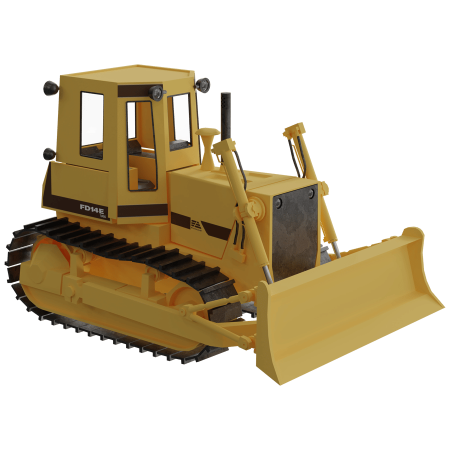 Bulldozer 3D Model - A23D