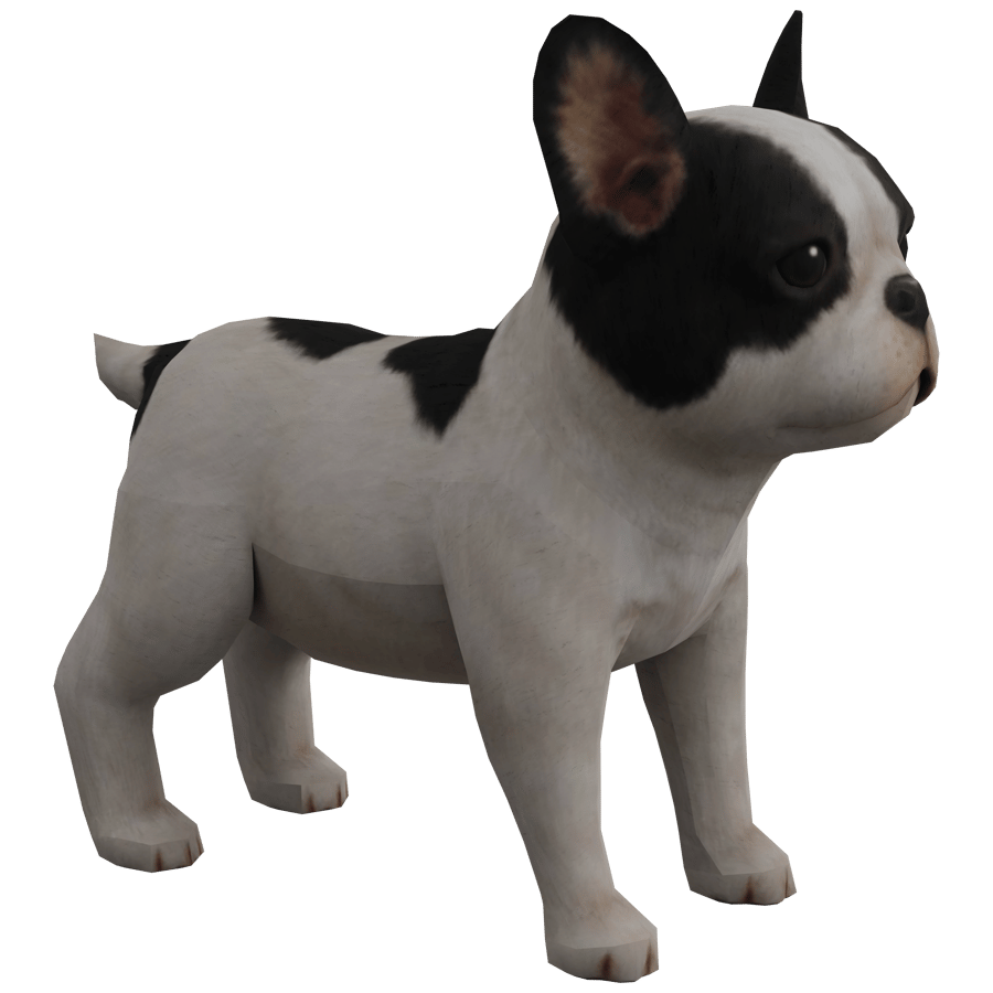 French Bulldog 3D Model - A23D