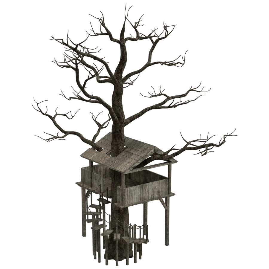 Tree House 3D Model - A23D