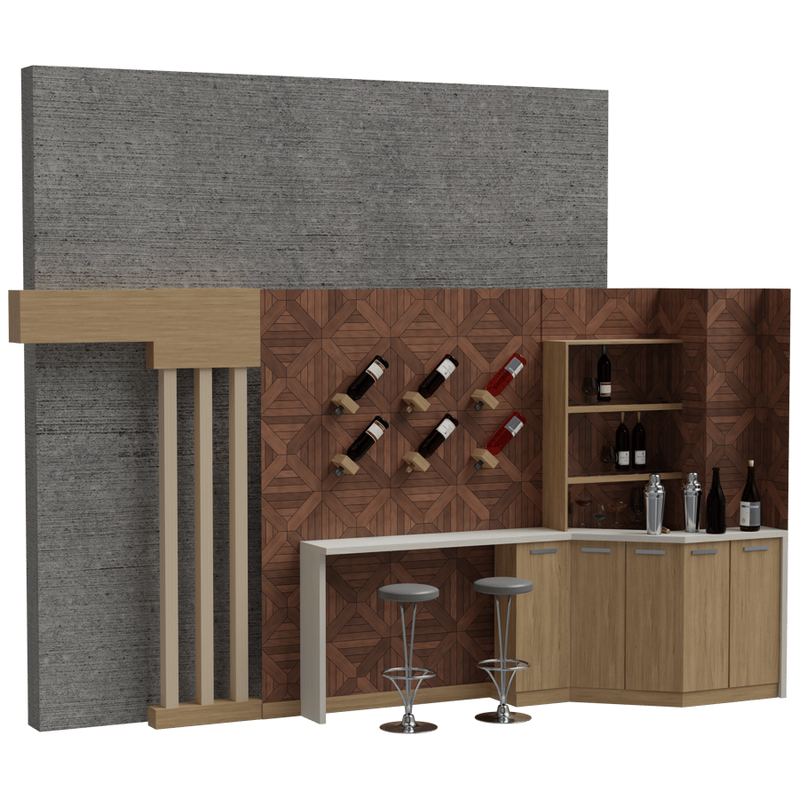 Bar Counter 3d Model