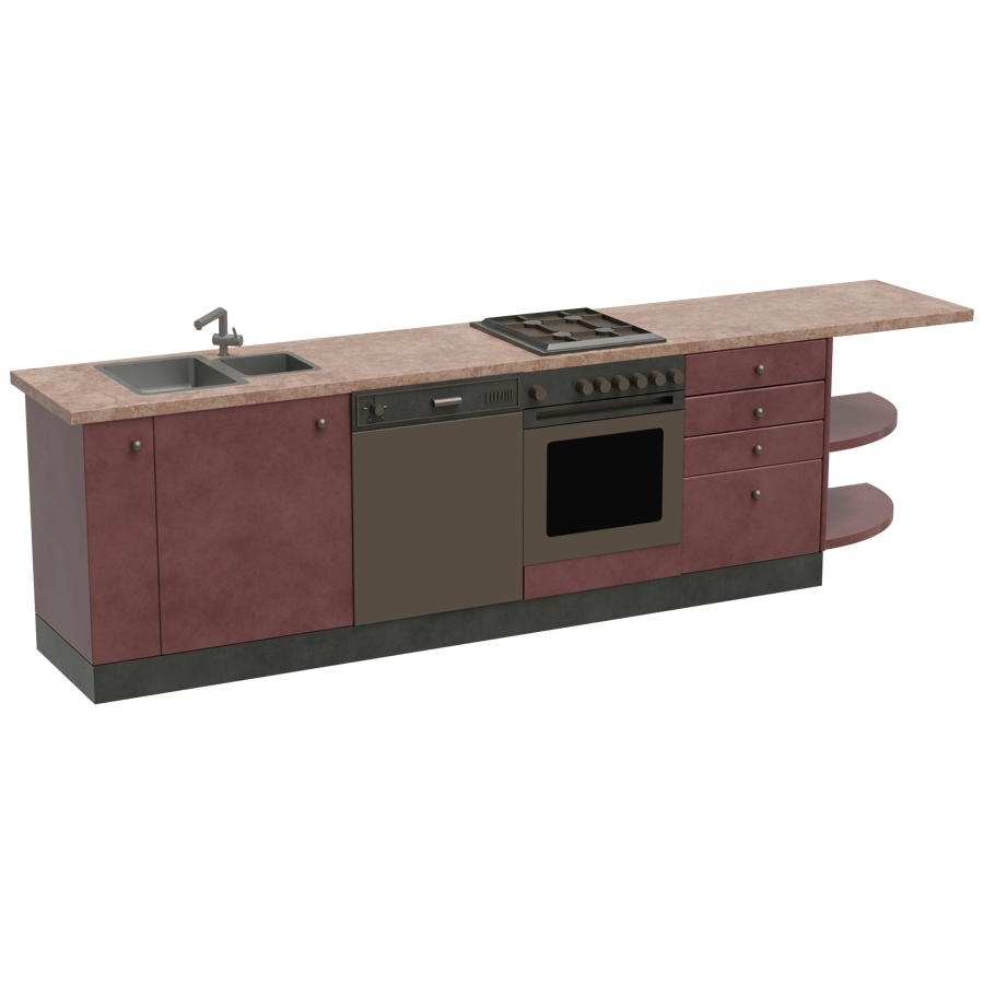 Kitchen Rack 3D Model - A23D