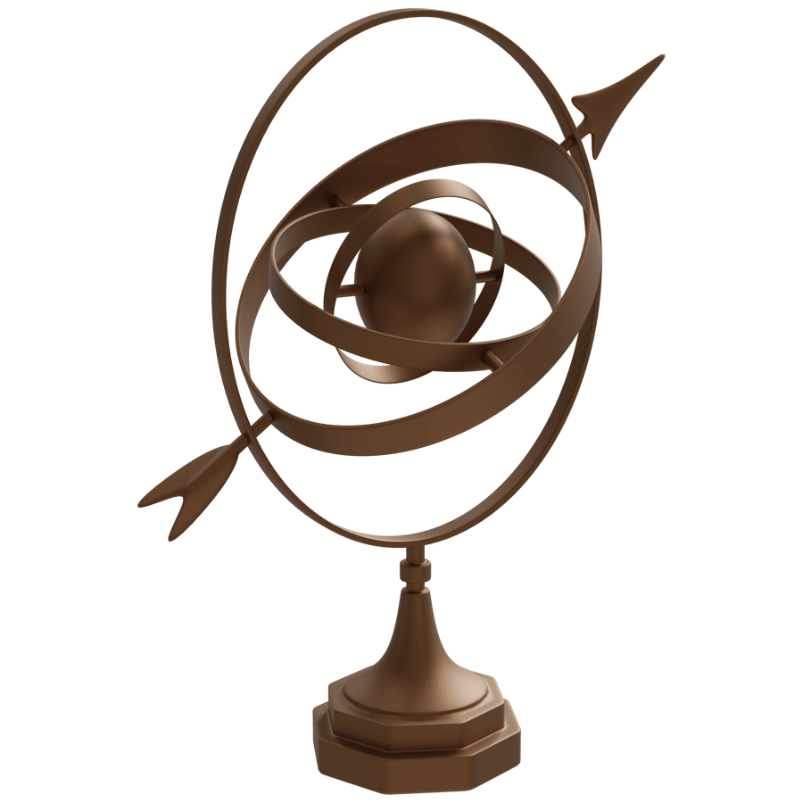 Compass Armillary Globe 3D Model - A23D