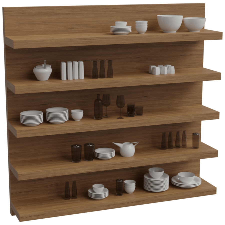 Crockery Rack 3D Model - A23D