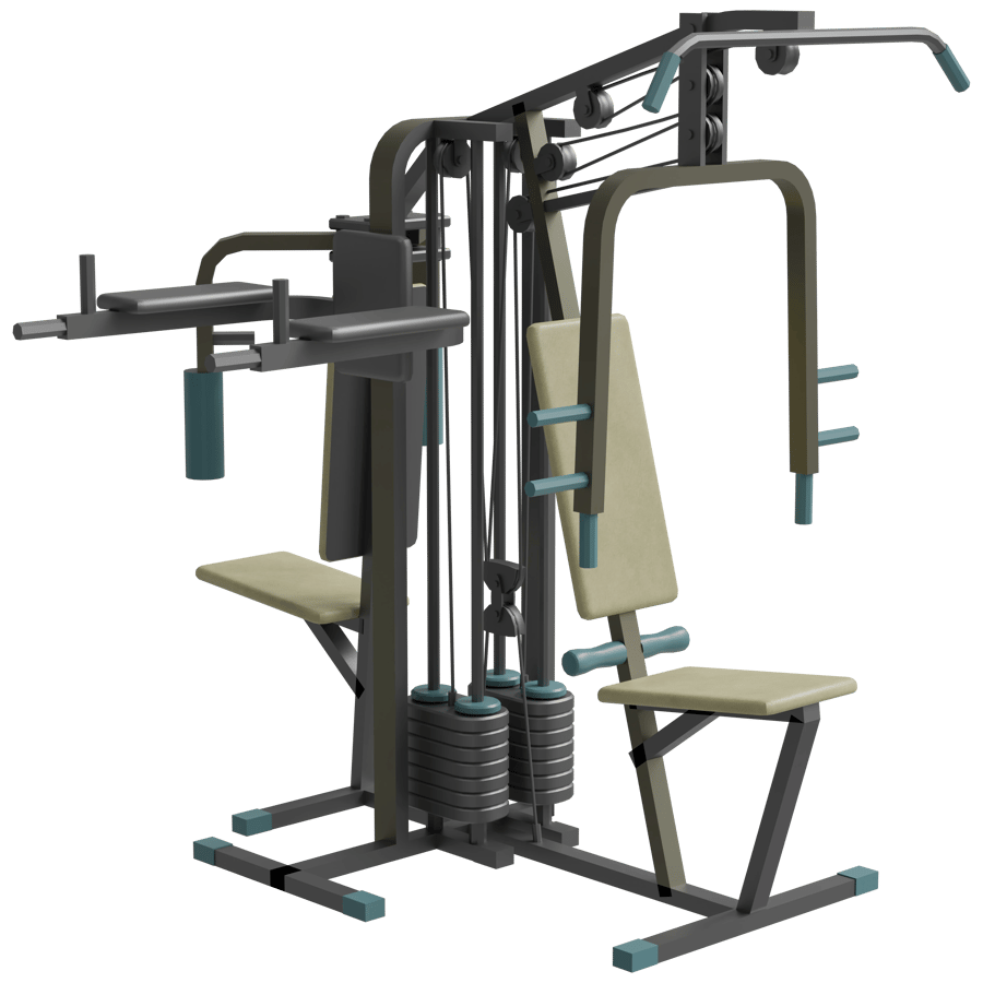 Multigym 3D Model - A23D