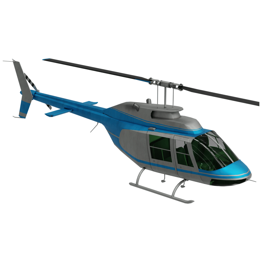 Helicopter 3D Model - A23D