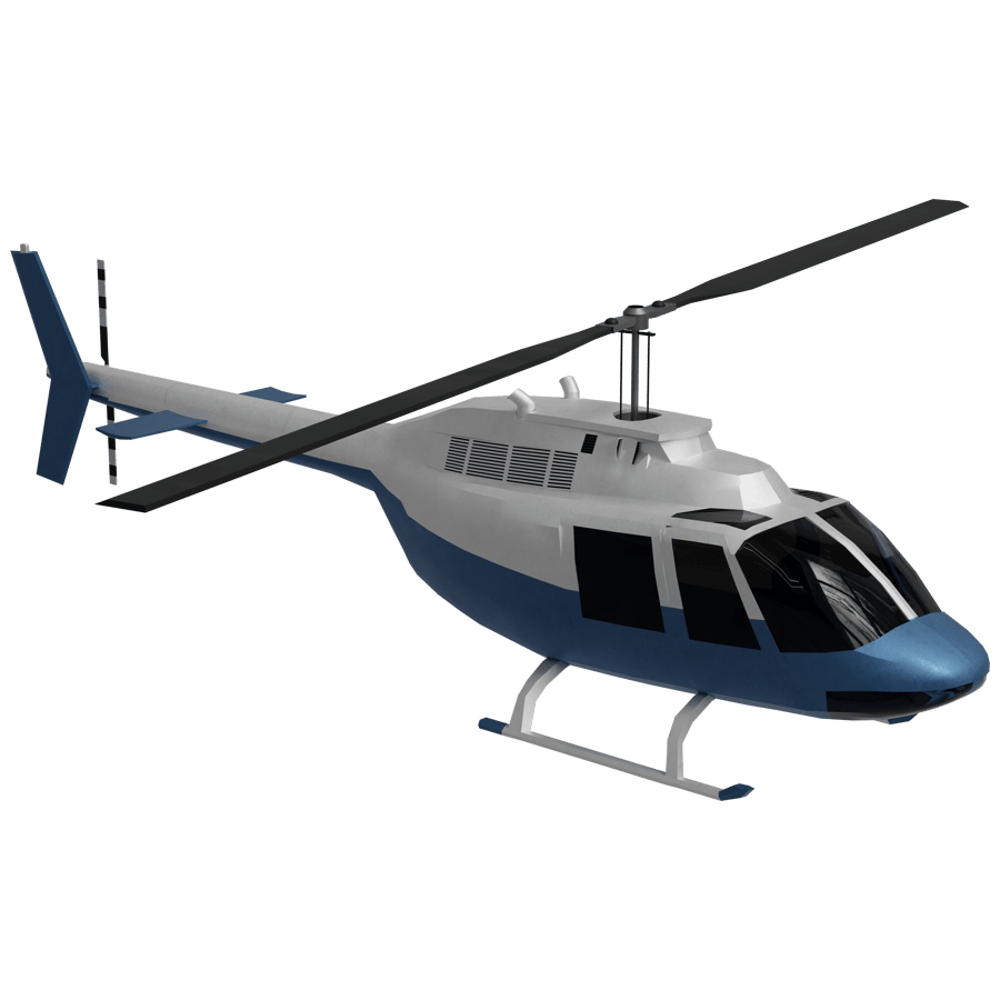 Helicopter 3D Model - A23D