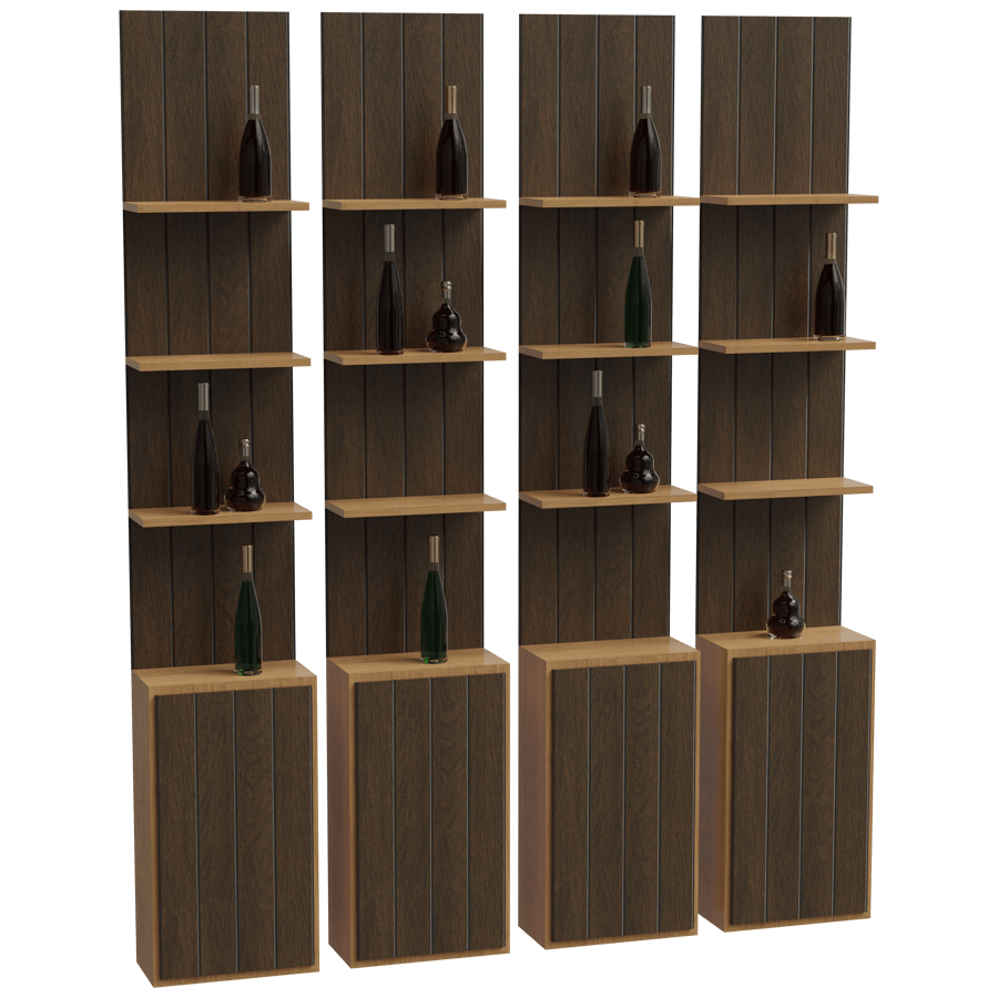 Bottles Rack 3D Model - A23D