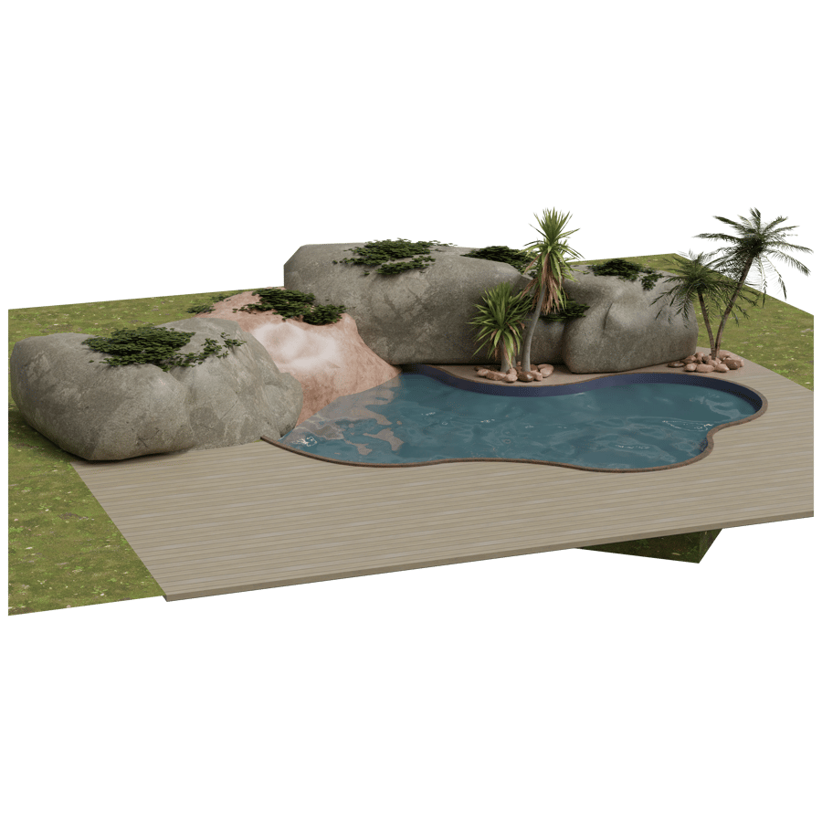 Water Body 3D Model - A23D