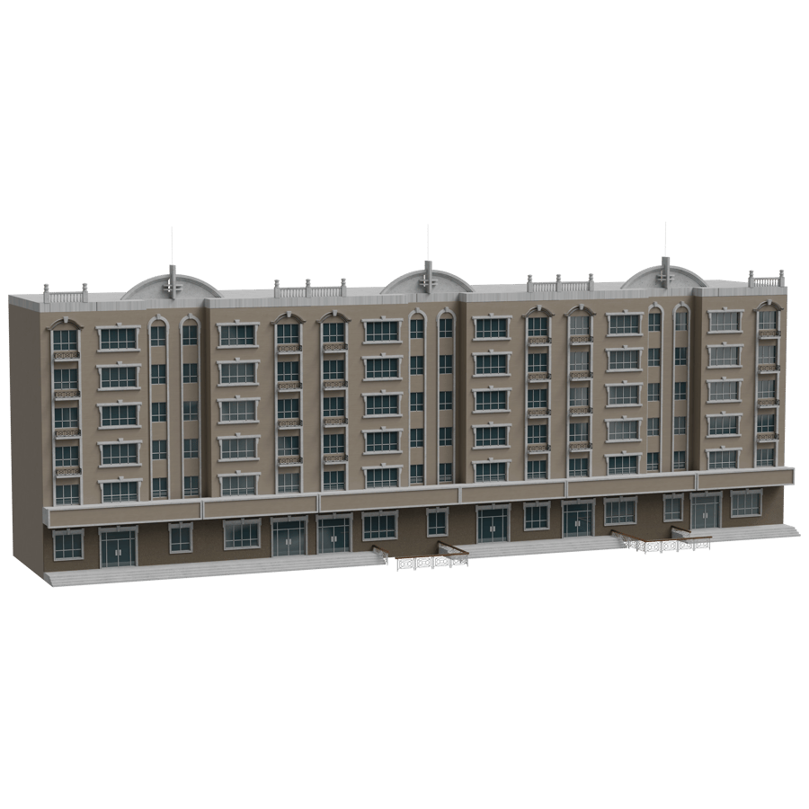 High Rise Buildings 3D Model - A23D