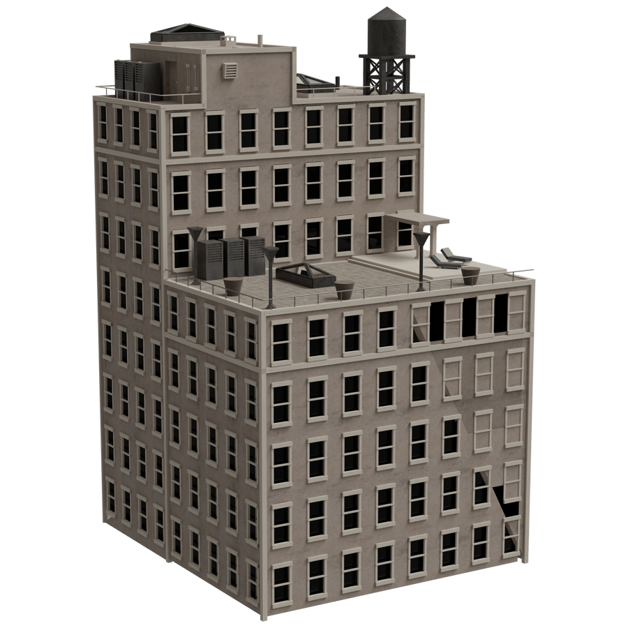 High Rise Buildings 3D Model - A23D