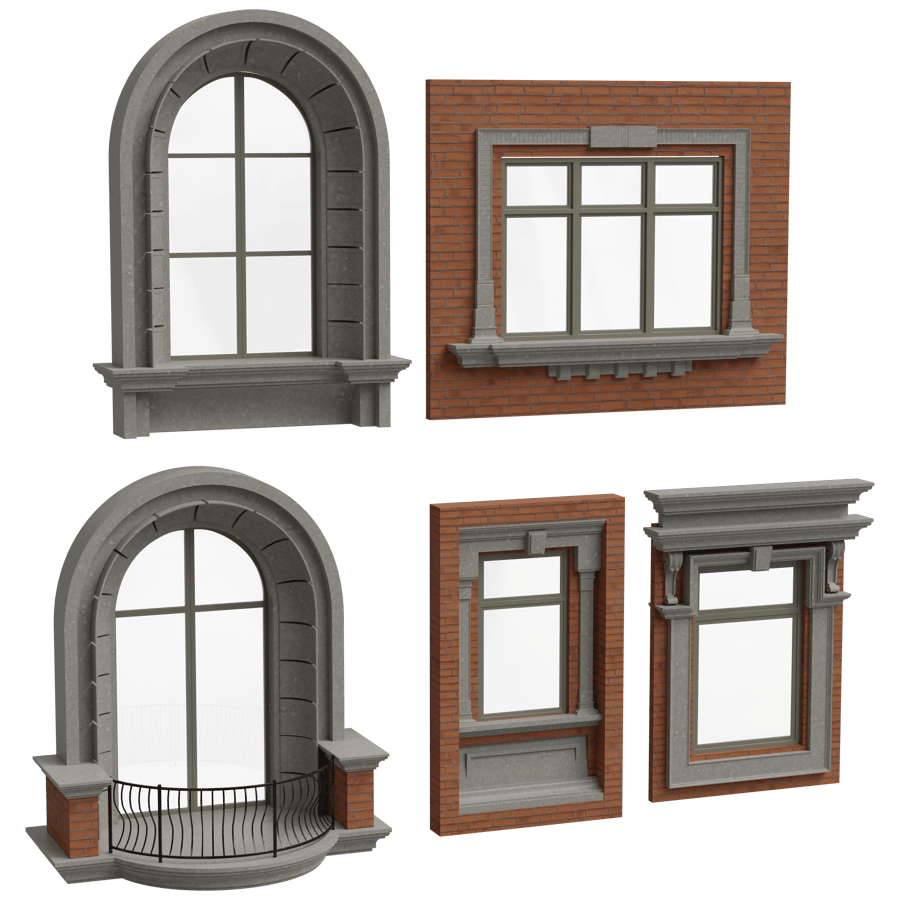 Window 3D Model - A23D