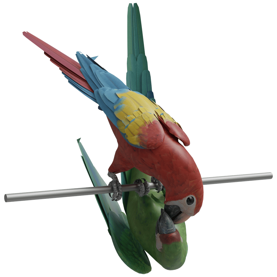 Birds & Insects 3D Model - A23D